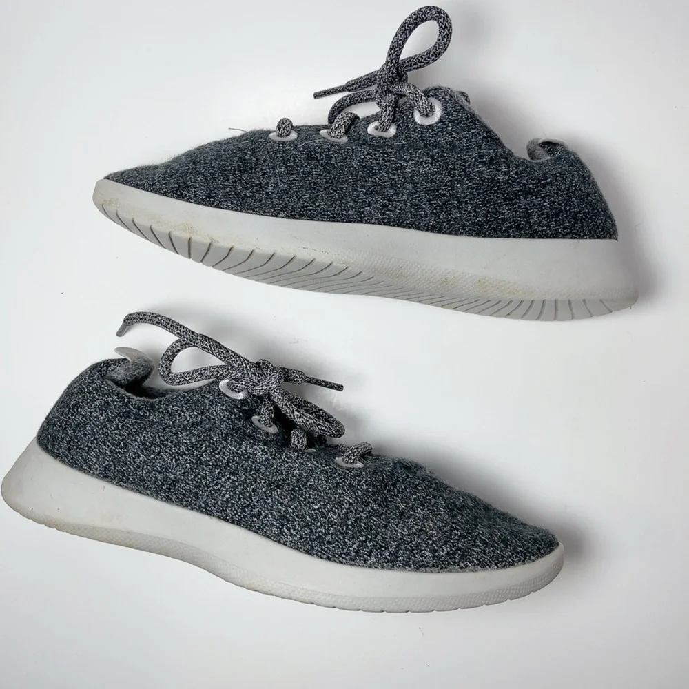 Allbirds Grey Wool Low Top Runner Shoes